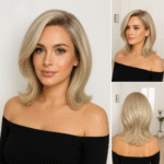 Perruque naturelle frontale Clautilde élégante douce