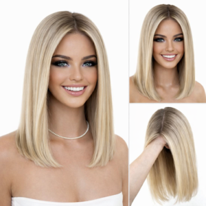 Perruque naturelle courte au carré - valentina