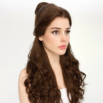 Perruque naturelle brune élégante pour un look Marie