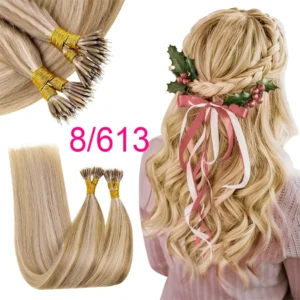 Extensions de cheveux à micro-anneaux en cheveux naturels