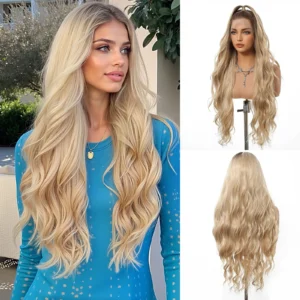 Perruque synthétique ondulée élégante Maria