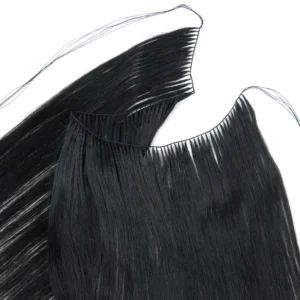 Tissage micro-anneaux cheveux humains soyeux