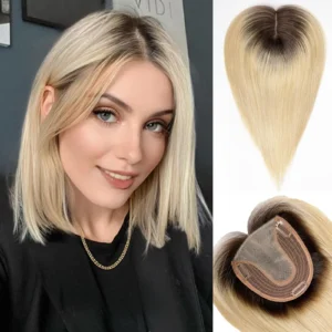 Complément capillaire blond ombré soyeux