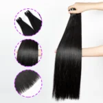 Cheveux naturels bruts en tissage de qualité supérieure