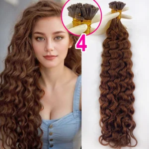 Extensions de cheveux à la kératine aspect naturel