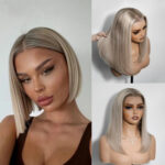 Perruque naturelle frontale Aurélie en cheveux humains