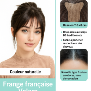 Complément capillaire naturel posé sur une tête