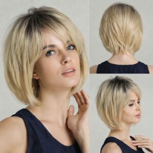 Perruque courte style pixie élégante pour femme