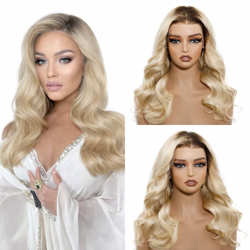 Perruque naturelle Frontale Amélie style élégant