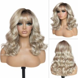 Perruque naturelle frontale élégante Sabine cheveux soyeux