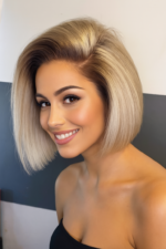 Perruque frontale naturelle Laura avec texture lisse