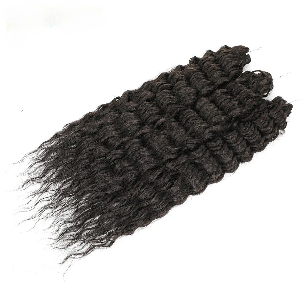 Lot de 3 mèches Crochet Braids Deep Water Twist 61 cm en fibre végétale. – Image 3