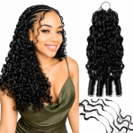 Mèches pour crochet braid Curly, en  cheveux naturels birmans, texture bouclée ultra-douce et légère.