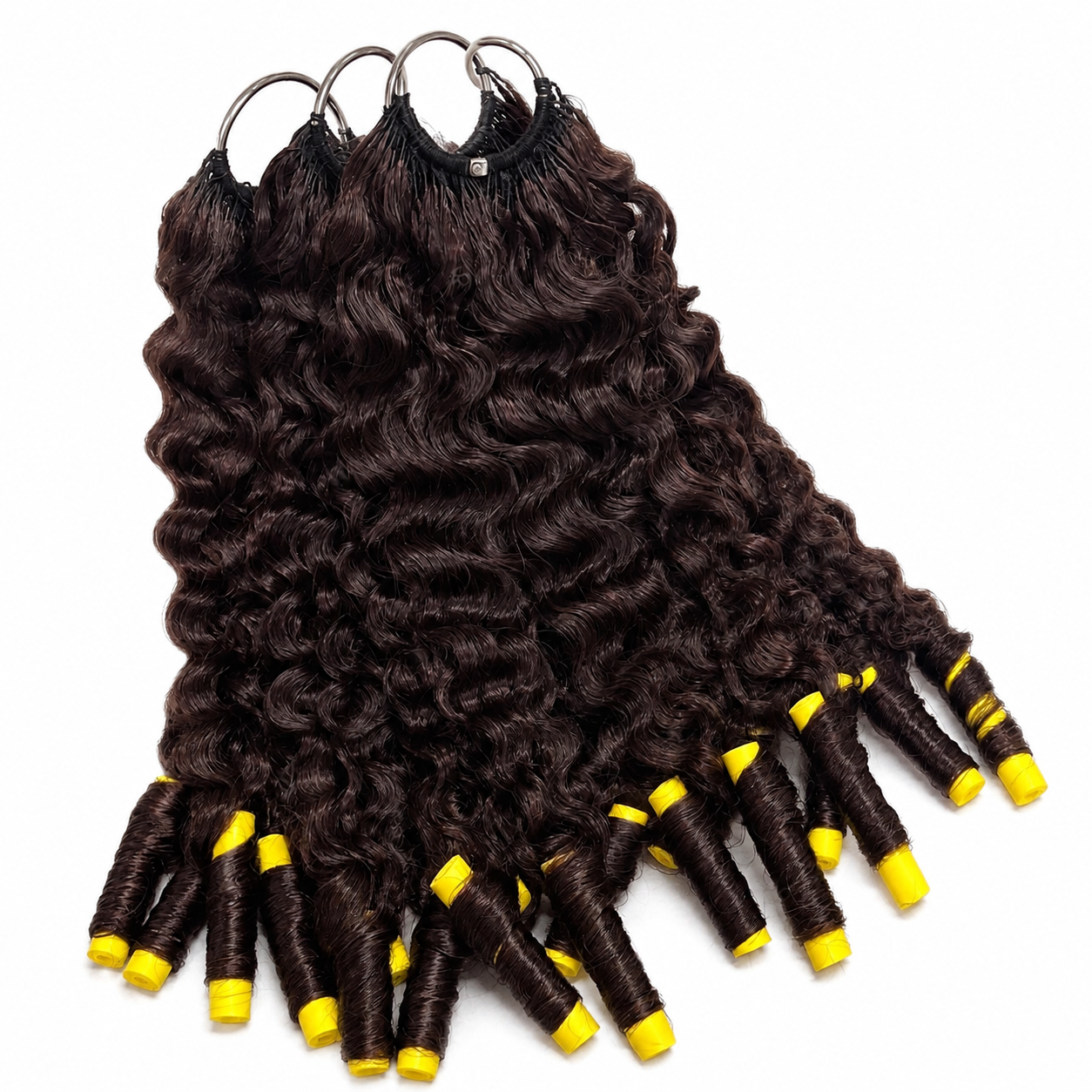 Mèches pour crochet braid Curly, en cheveux naturels birmans, texture bouclée ultra-douce et légère. – Image 6